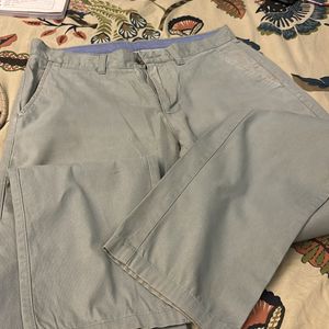 Ankle Length Grey Chinos For Men