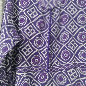 Purple Bandhani Print Kurti