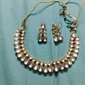 Party Wear Kundan Necklace Set