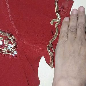 Zardosi And Daimond Work Kurti