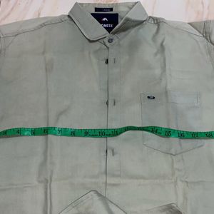 Olive Full Sleeves Slim Fit Shirt