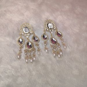 Premium Collection Of Long Pearls Earings