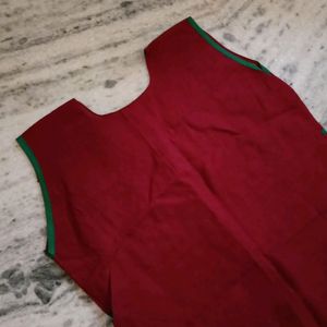 Beautiful Embroidery Maroon Kurta