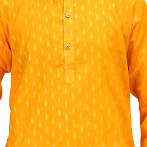 Boys Ethnic Kurta And Pajama Set ( Yellow)