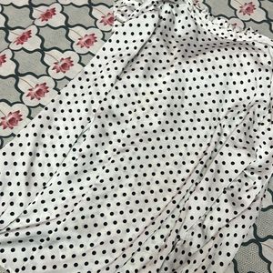 Flounce Polka Dot Top