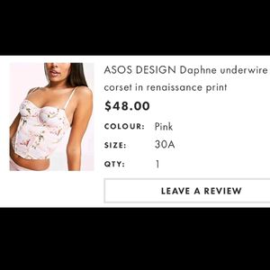 ASOS Corset Top