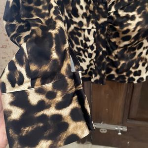 Zara Animal Print Blouse