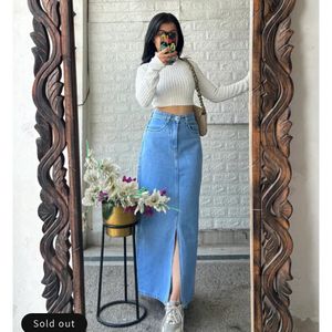 Imported Zara Denim Skirt