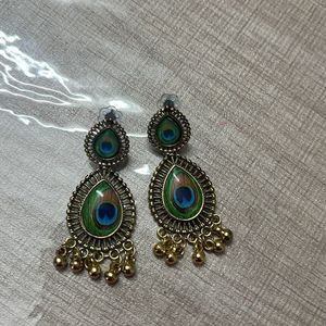 Peacock Design Earring