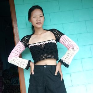 Scarlet & Same Crochet Top