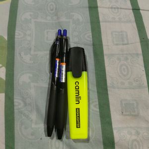 Combo Of 4 Pens And 2 Highlighres