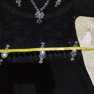 Black Abaya With Dupatta