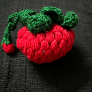 Crochet 🧶 Strawberry 🍓Coin Pouch And Potli Bag👜