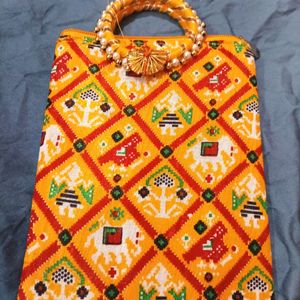 Yellow Ethnic Bag