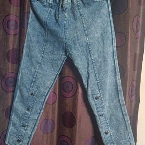 Rs 30 Off On 🚚Jogger Fit Light Blue Jeans