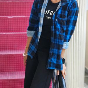 women  check shirt