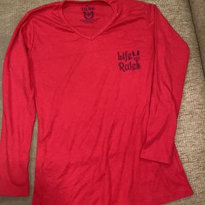 Red Full Hands Top