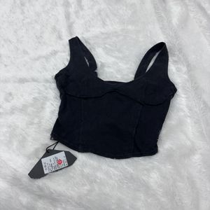 Black Pinterest Imported Corset Top