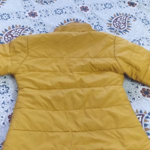 Mustard Colour Jacket For Girl