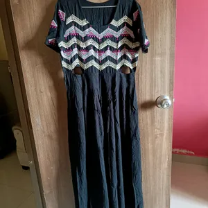 Embroidery Long Gown Style Kurti For Women.