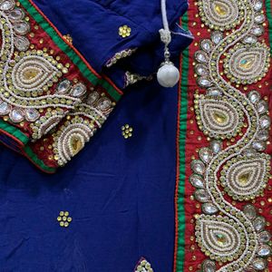 Royal Blue Exclusive Wedding Saree