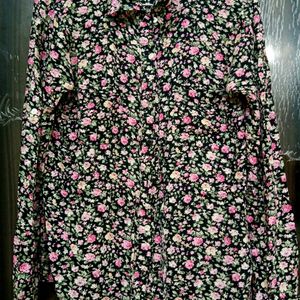 Vintage Korean Floral Shirt