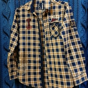 Boys Branded Check Full Shirt.