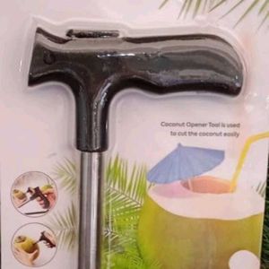 Premium Coconut Opener Tool/Driller with Grip