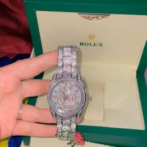 Rolex Crown Diamond Studded Watch