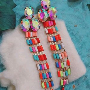 Western Multicolor Dangle Earing😍