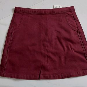 Maroon Skirt