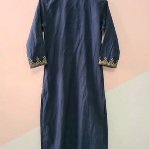 Blue Embroidered Kurta