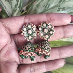 Green Earrings