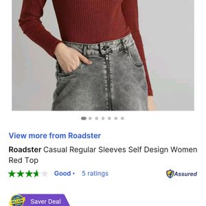 Roadster Top Cut Out Full Sleeves