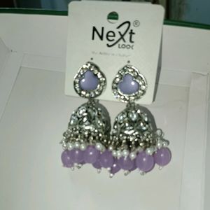 Bridal Party Wear Kundhan Earrings