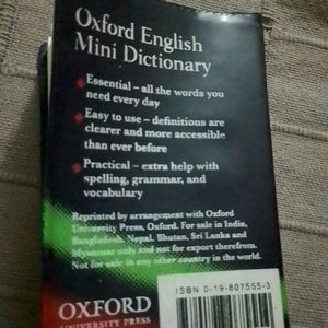 Oxford English Mini Dictionary Absolutely New