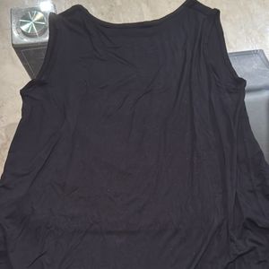 Black Casual Tank Top