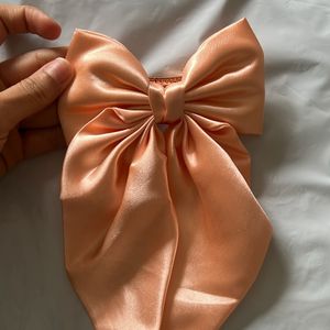 Tira Beauty Beautiful Peach Satin Bow 🎀