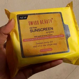 Swiss Beauty Oil Free Sunscreen Wipes