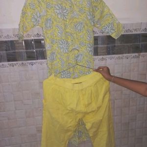 yellow Kurta Set