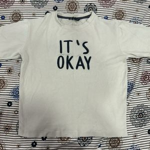 Creme T-Shirt with "It's Okay”