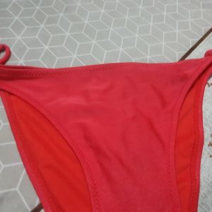 Combo Of Red And Black Nylon Panty