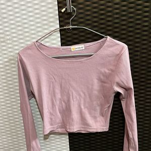 Pink Full Sleeve Chic Top