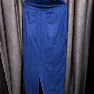 Soft Fabric Gud Quality Denim Long Skirt