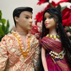 Couple Doll With Saree Punjabi