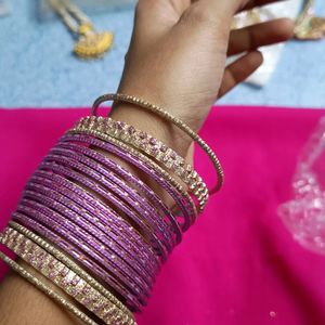 Pink Bangle Set