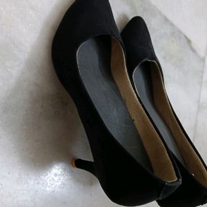 Black Pencil Heels Size 40,Uk 7