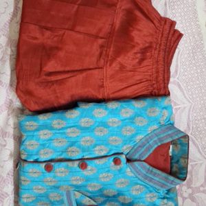 Men's Kurta Pajama|Blue|Party Wear