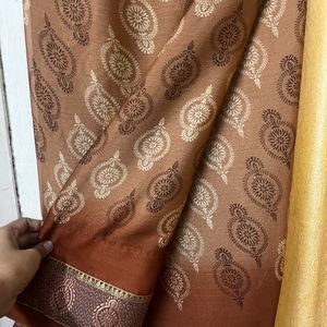 New Pattern Party Wear Saree With Frill Blouse