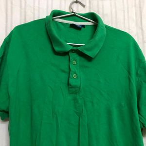 Cotton & Silk Green T Shirt